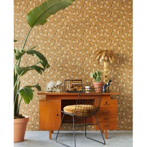 Eijffinger|White leopard print wallpaper|Skin Imitation 2