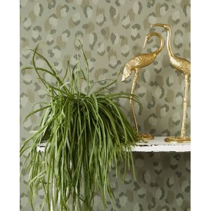 Casadeco|Papier peint museline vert émeraude|Vert 2