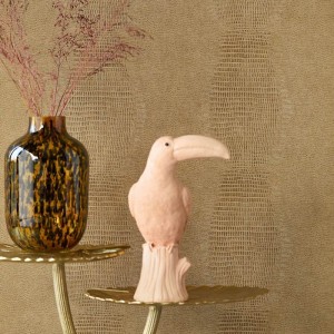 Casadeco|Papier peint moderne effet cuir marron tressé|Imitation Peau 2