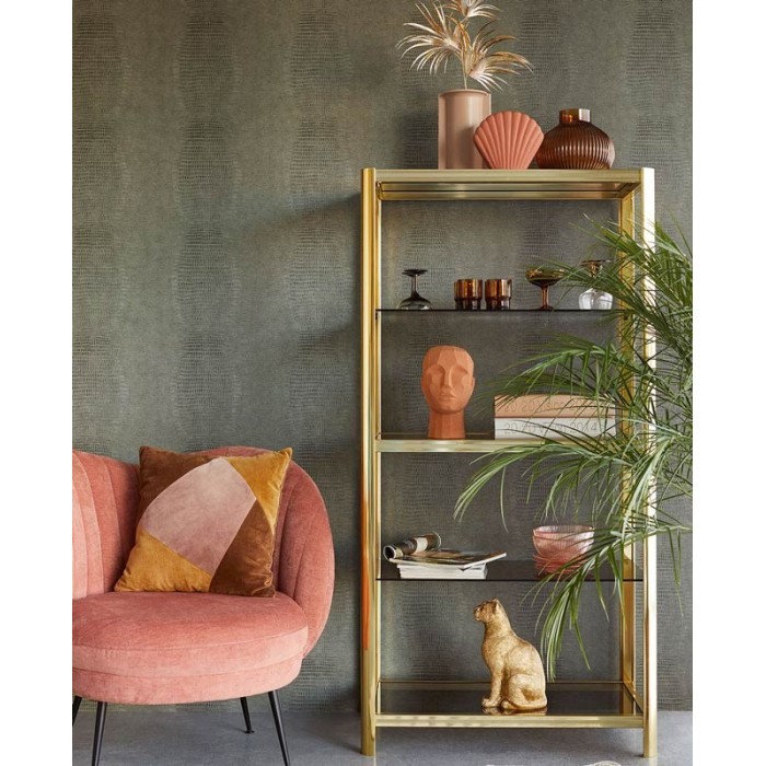 Eijffinger|Chic green crocodile skin wallpaper|Skin Imitation