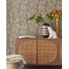 Eijffinger|Papier peint imitation fourrure de loup marron taupe brillant|Imitation Peau