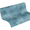 Papeldecor|Papier Peint floral moderne bleu pétrole|Papier Peint