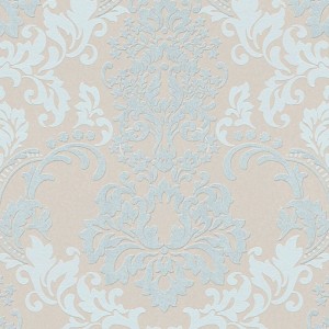 Pip Studio|Beige Damasttapete mit goldenen Ornamentmotiven|Damast