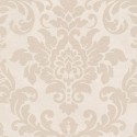 As Creation|Papier Peint damas blanc et beige moderne metazalido|Papier Peint