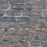 Papeldecor|Wallpaper aged dark grey brick|Brick Imitation