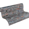 Papeldecor|Papier Peint brique gris foncé vieilli|Imitation Brique