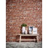 Papeldecor|Wallpaper rustic red brick|Brick Imitation
