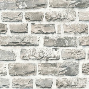 Papeldecor|Papel pintado helechos y hojas plátano lila marrón beige|Papel Pintado