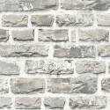 Papeldecor|Papier Peint pierre grise style rustique|Imitation Pierre
