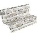 Papeldecor|Wallpaper gray stone rustic style|Stone Imitation