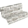 Papeldecor|Wallpaper gray stone rustic style|Stone Imitation