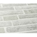 Papeldecor|Papier Peint brique gris clair maçonnerie|Imitation Brique