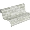 Papeldecor|Wallpaper light gray brick masonry|Brick Imitation