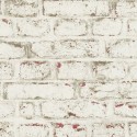 Papeldecor|Wallpaper white industrial brick|Brick Imitation