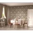Papeldecor|Tapete modernes schwarzes Damast Metazalido|Tapeten