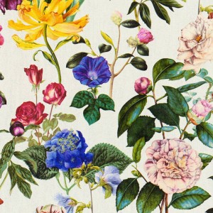 Rasch|Tapete kleine braune goldene Blüten|Tapeten