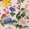 Papeldecor|Cheerful pink and multicolor floral wallpaper|Wallpaper