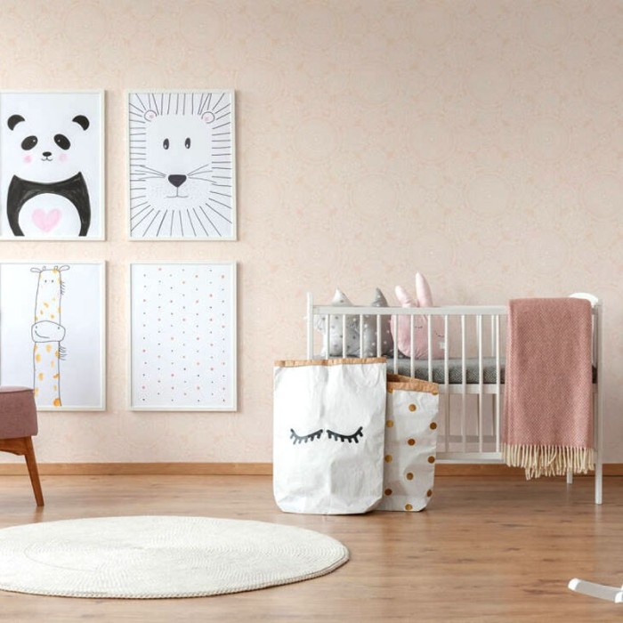 Papeldecor|Youth floral pink wallpaper|Clearance