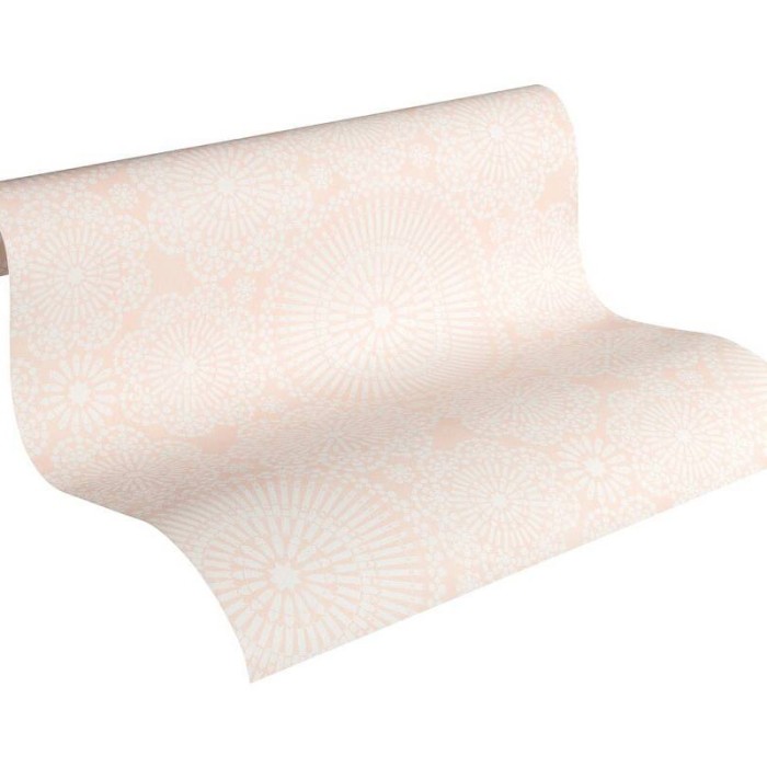 Papeldecor|Jugendliche Tapete im rosa Blumenstil|Tapeten-Ausverkauf