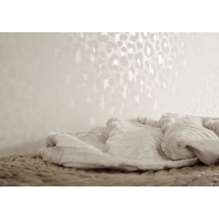 Eijffinger|White leopard print wallpaper|Skin Imitation
