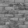 Papeldecor|Gray brick wallpaper metallic effect|Clearance