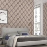 Papeldecor|Brown damask wallpaper classic style|Clearance