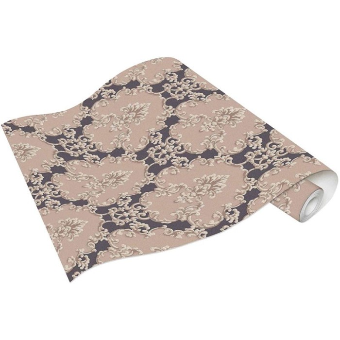 Papeldecor|Papel Pintado damasco marrón estilo clásico|Liquidación