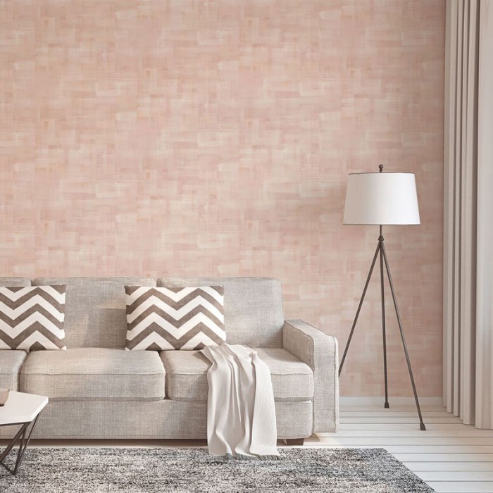 Papel Pintado artístico, dibujos abstractos rosa pastel -  220-5047