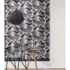 Eijffinger|Romantische Tapete kleine gestickte Blumen beige und weiß|Tapeten 2