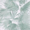 Khroma|Papel Pintado tropical hojas de palmeras verdes con un sutil y moderno brillo|Papel Pintado