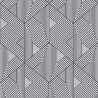 Khroma|Papier peint géométrique moderne argenté avec effet 3D léger|Papier Peint