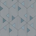 Khroma|Modern Wallpaper with geometric shapes in metallic blues|Wallpaper