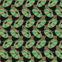 Khroma|Papier peint géométrique rétro vert émeraude|Papier Peint