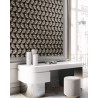 Khroma|Papel Pintado con originales motivos estilo retro moderno negro y beige|Papel Pintado