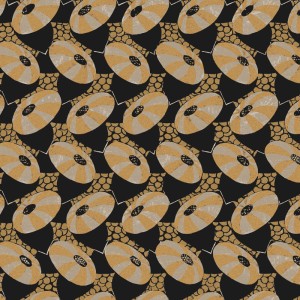 Eijffinger|Ethno Tapete mit Tweed Stoff in Braun|Tapeten