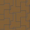 Khroma|Geometric Wallpaper with an Art Deco touch in brown shades|Wallpaper