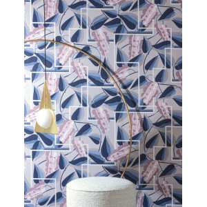 Papeldecor|Papier peint violet faux uni effet textile|Papier Peint 2