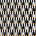 Khroma|Papier peint Art déco géométrique cubes jaunes et noirs|Papier Peint