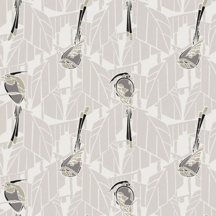 Khroma|Papel Pintado tonos gris claro estilo art-deco|Papel Pintado