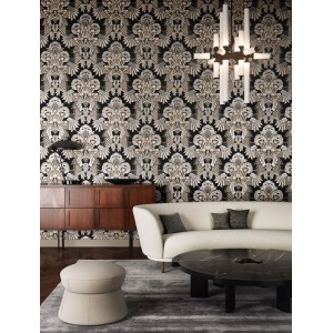 Marburg|Tapete mit beige-braunem Aquarell-Blumenmuster|Tapeten 2