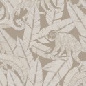 Khroma|Papel Pintado estilo africano con monos y hojas de platanero|Papel Pintado