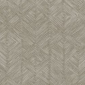 Khroma|Tapete mit Naturfaser-Effekt aus Bast in Taupe|Tapeten