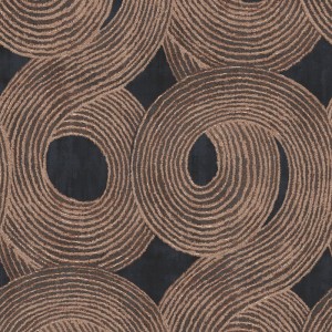 Versace|Papier peint baroque cercles floraux beige et blanc|Papier Peint