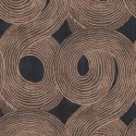 Khroma|Papier peint moderne ethnique vagues couleur bronze|Papier Peint
