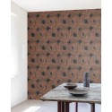 Khroma|Modern ethnic style Wallpaper with bronze-colored waves|Wallpaper