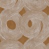 Khroma|Modern Wallpaper with large waves in mustard and silver|Wallpaper