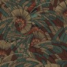 Khroma|Moderne Blumentapete in Grün und Gold|Tapeten