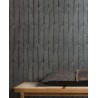 Khroma|Papier peint feuilles bananier gris graphite touche ethnique|Papier Peint