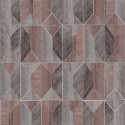 Khroma|Geometrische Tapete mit Rauten Holzoptik|Tapeten