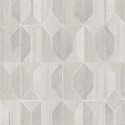 Papel Pintado gris efecto madera con diseño geométrico - Khroma Prisma PRI004
